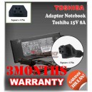 Adaptor Toshiba 15V 8A Series (Konektor Square 4 Pin)