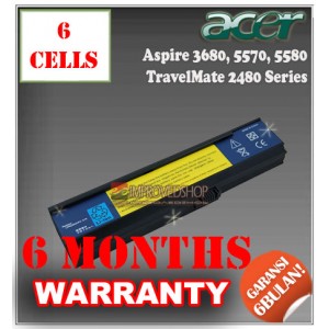 Baterai Acer Aspire 3030, 3200, 3600, Extensa 2400, 2480, 4210, 4610, TravelMate 2400, 3210 3600 Series